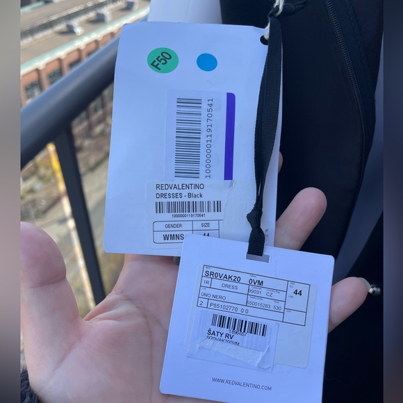 RED VALENTINO  Black Dress Size 44 - Picture 2 of 14